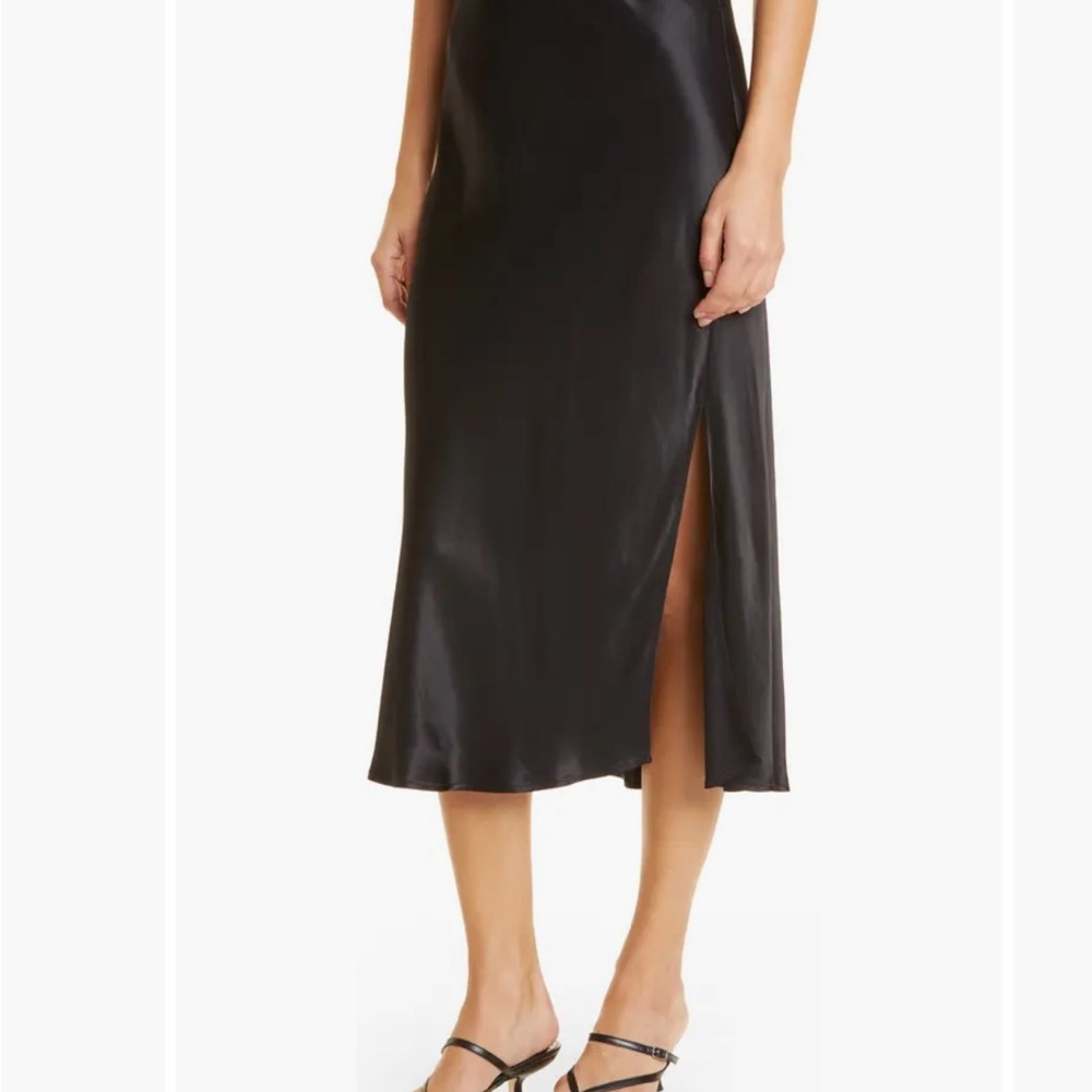 Rails Maya Satin Side Slit Skirt